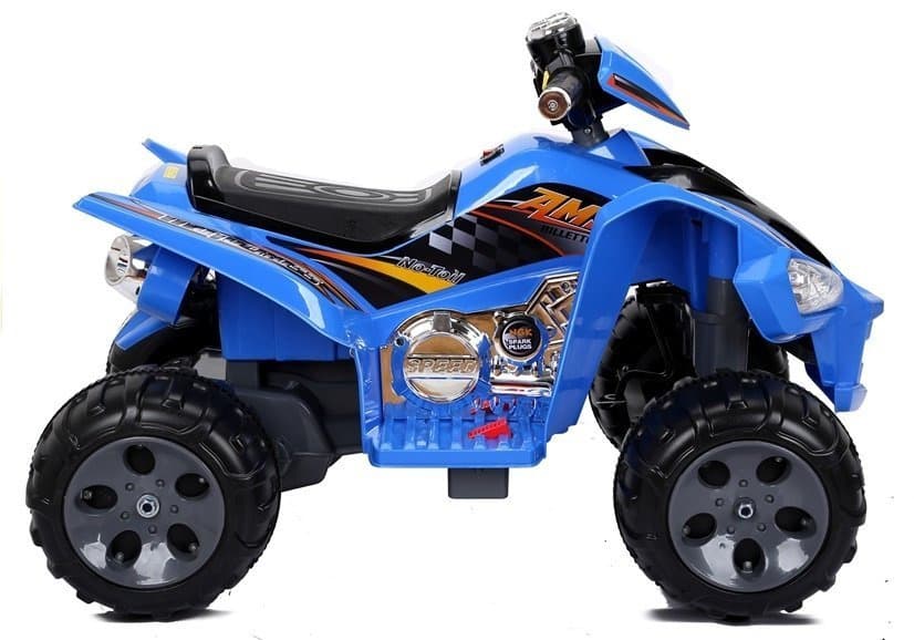 LEAN CARS Akumulatorski otroški quad moder LED MP3 2