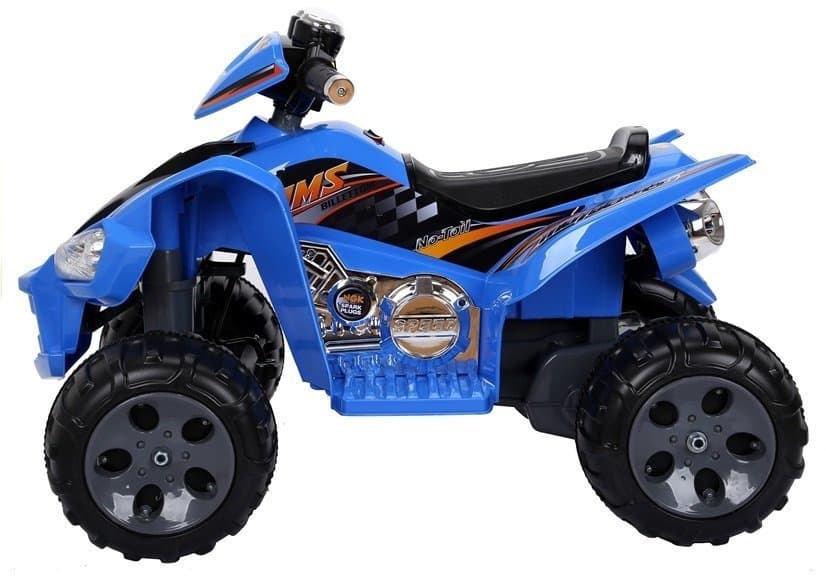 LEAN CARS Akumulatorski otroški quad moder LED MP3 3