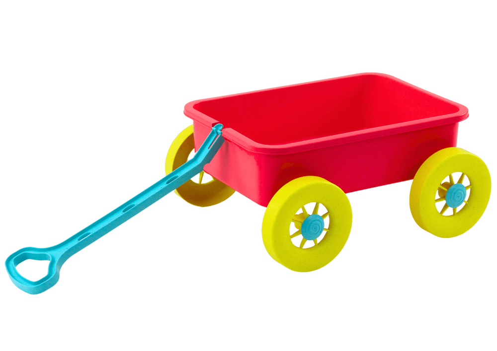 LEAN TOYS Pastelno roza voziček za pesek 2