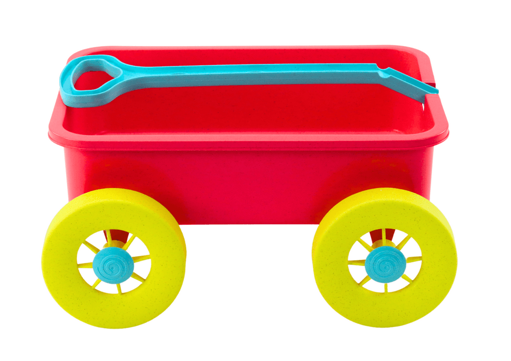 LEAN TOYS Pastelno roza voziček za pesek 3