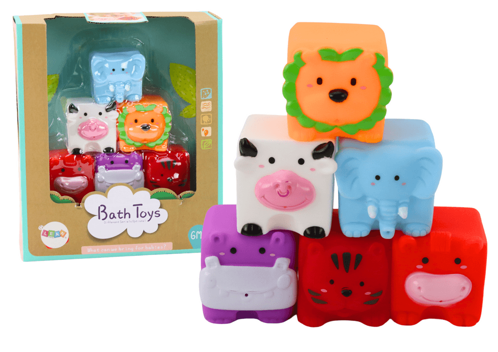 LEAN TOYS Mehki gradbeni bloki za kopanje, živali