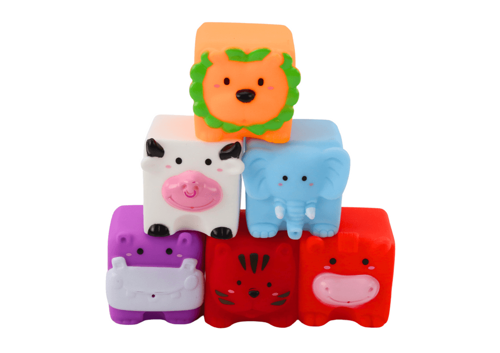 LEAN TOYS Mehki gradbeni bloki za kopanje, živali 2