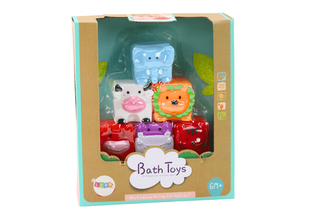 LEAN TOYS Mehki gradbeni bloki za kopanje, živali 4