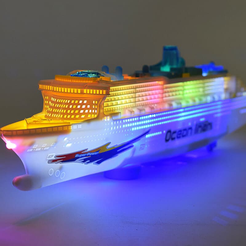 LEAN TOYS Plovni parnik s lučmi in zvoki 3