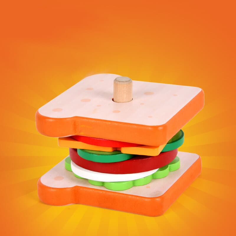 LEAN TOYS Lesena sendvič igrača z recepti 4