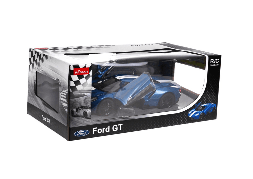 RC avto RASTAR Ford GT 1:14, modri, odpirajoča vrata 3