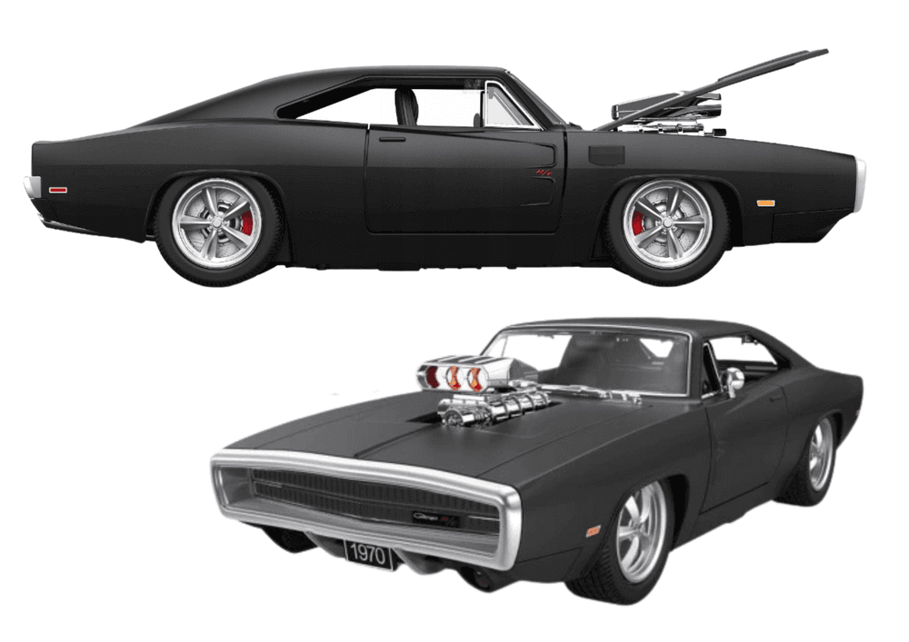 RC avto RASTAR Dodge Charger R/T 1:16, črn, odpirajoči elementi 3