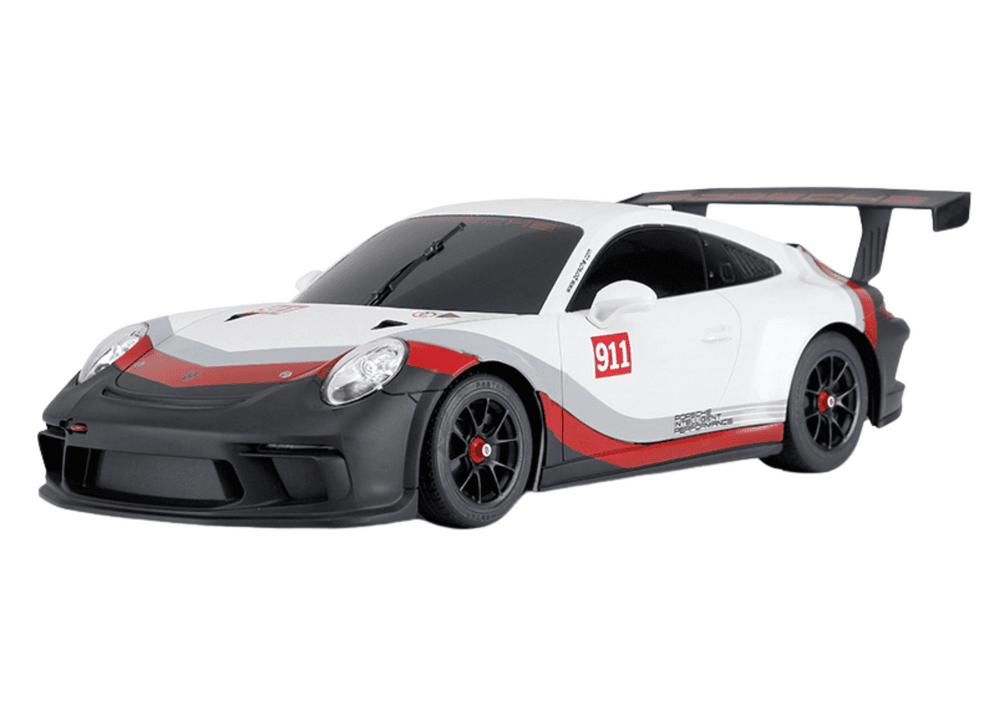 RC avto RASTAR Porsche 911 GT3 1:18, belo-siv 2