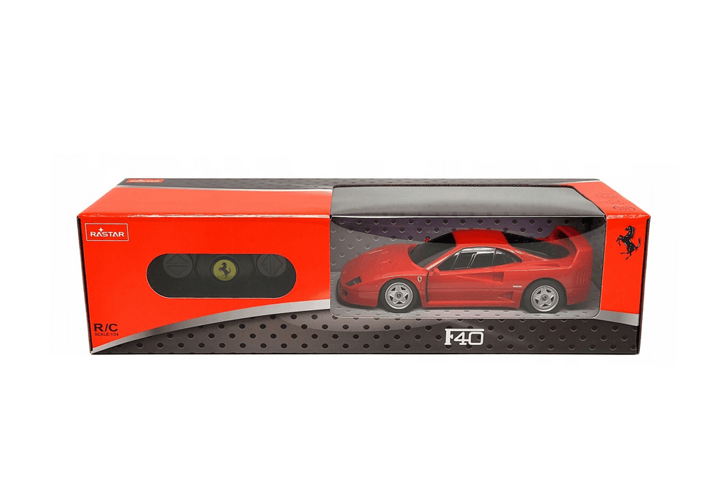RC avto RASTAR Ferrari F40 1:24, rdeč 4