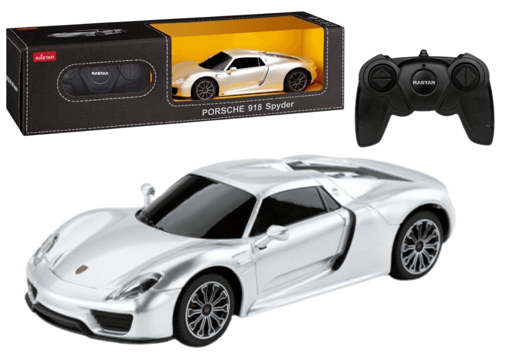 RC avto RASTAR Porsche 918 Spyder 1:24, srebrn