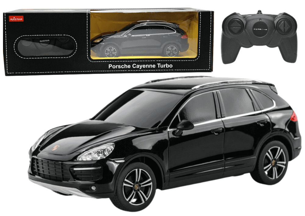 RC avto RASTAR Porsche Cayenne Turbo 1:24, črn