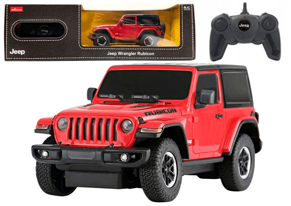 RC avto RASTAR JEEP Wrangler JL Rubicon 1:24, rdeč