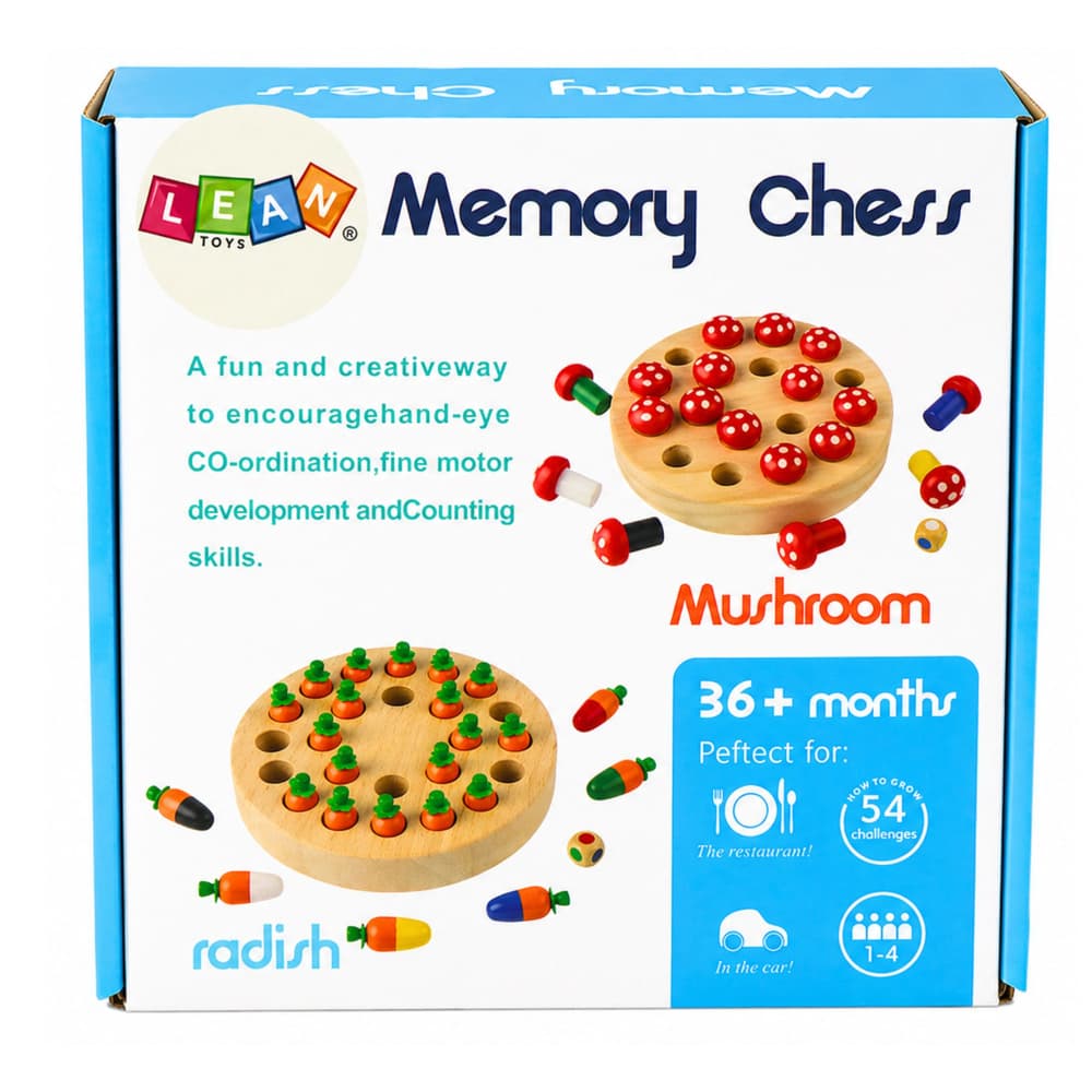 Spominska igra Drevene gobice (Muchomory) LEAN TOYS 4