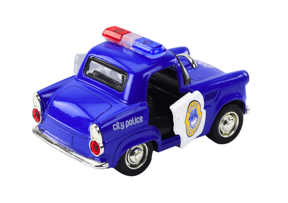 Policijsko avto retro, 1:38, na vleko, luči, zvoki (modra) 3