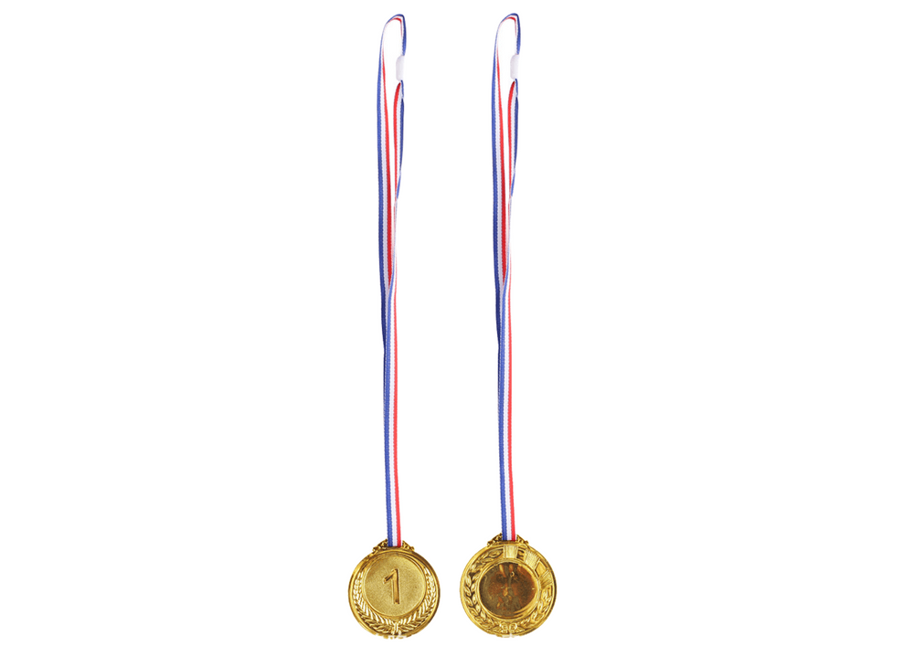 Zlata medalja Lean Toys, 1. mesto, cinkova zlitina, 6,5 cm 3