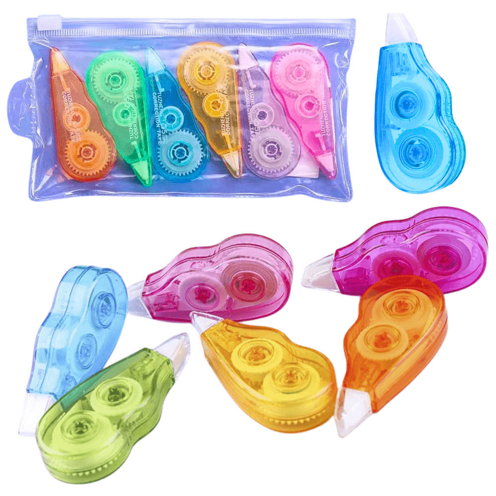 LEAN Set korekturnih trakov, 6 barv, z zadrgo