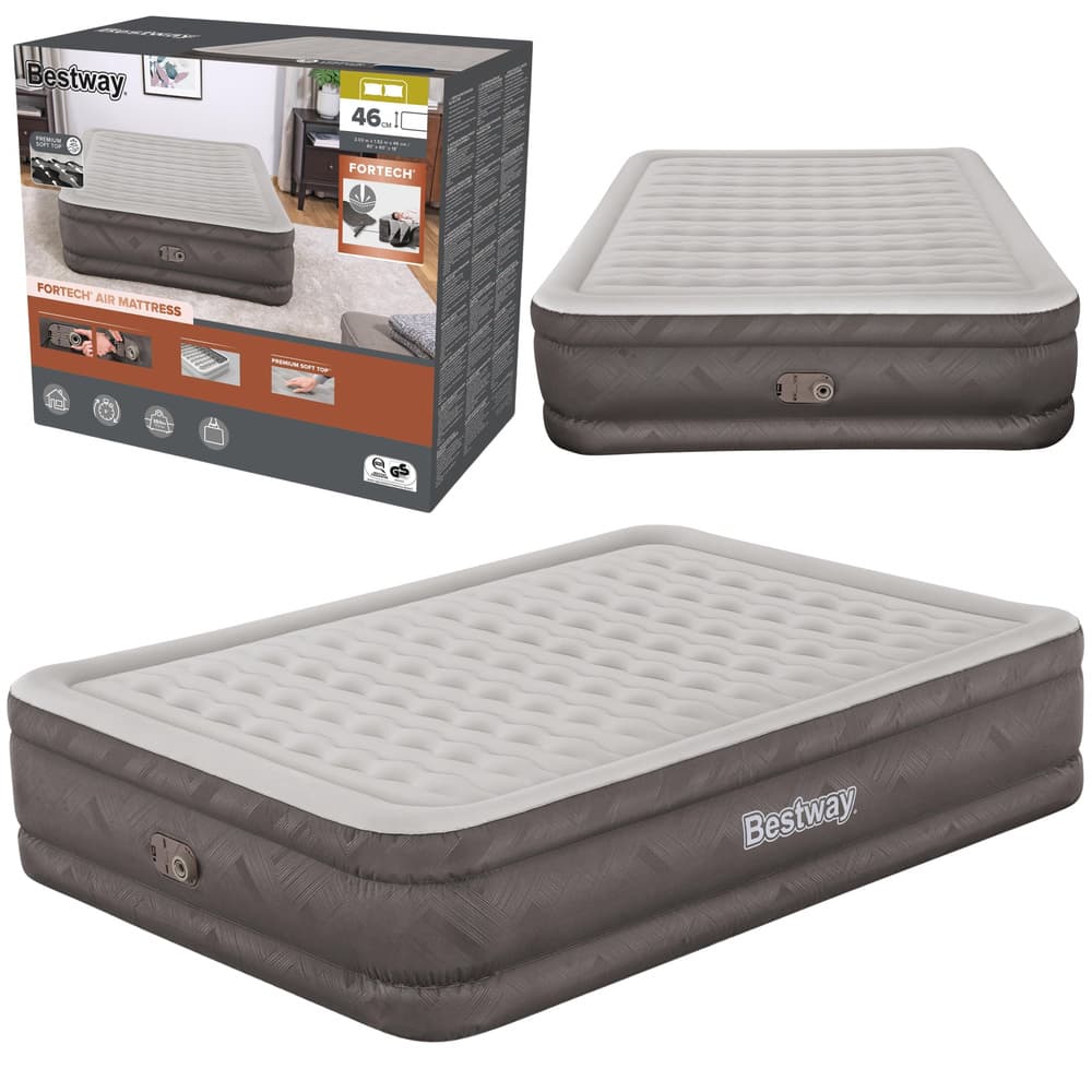 Napihljiva postelja Bestway Queen 203x152x46cm z električno tlačilko