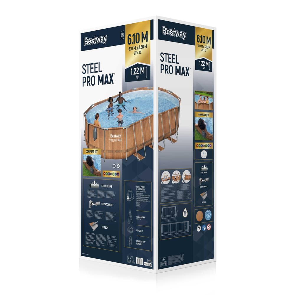 Bazn stelažni Bestway Power Steel 610x366x122 cm 8