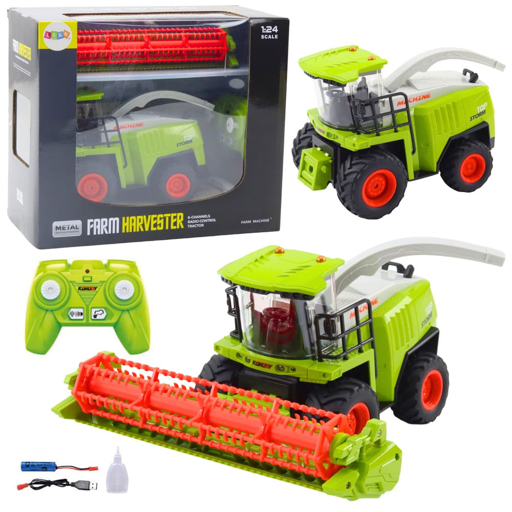 Kombajn LEAN TOYS za žito na daljinsko vodenje, 2.4G
