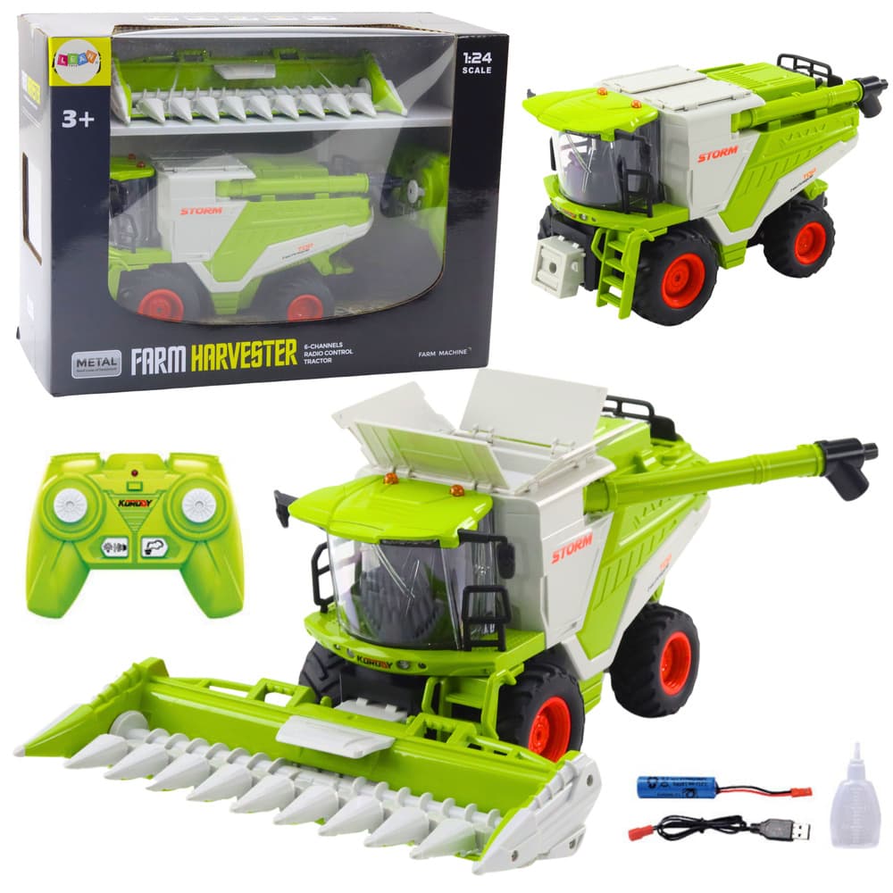 Kombajn LEAN TOYS 2v1 na daljinsko vodenje za koruzo, z učinkom pare