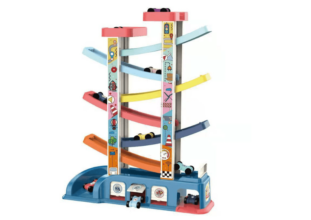 Dirkalna steza LEAN TOYS z 6 avtomobilčki 2