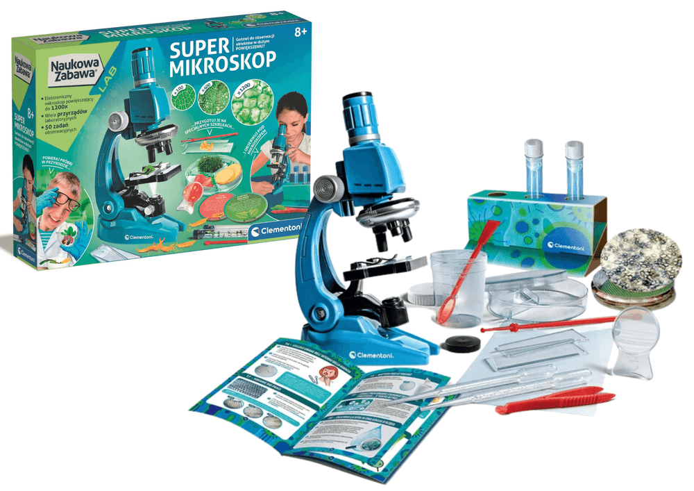 Znanstveni komplet Super mikroskop Clementoni 50755, poljski jezik