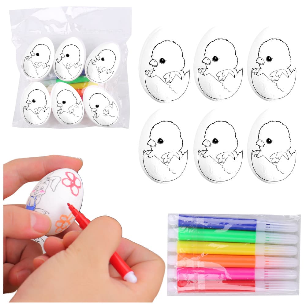 LEAN TOYS Komplet 6 velikonočnih jajc za barvanje (Kur'an v jajcu)