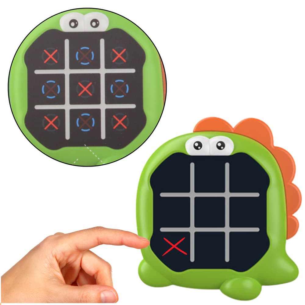 LEAN TOYS Elektronska igra 3v1: Križci in krožci, Memory, Dinozaver 2