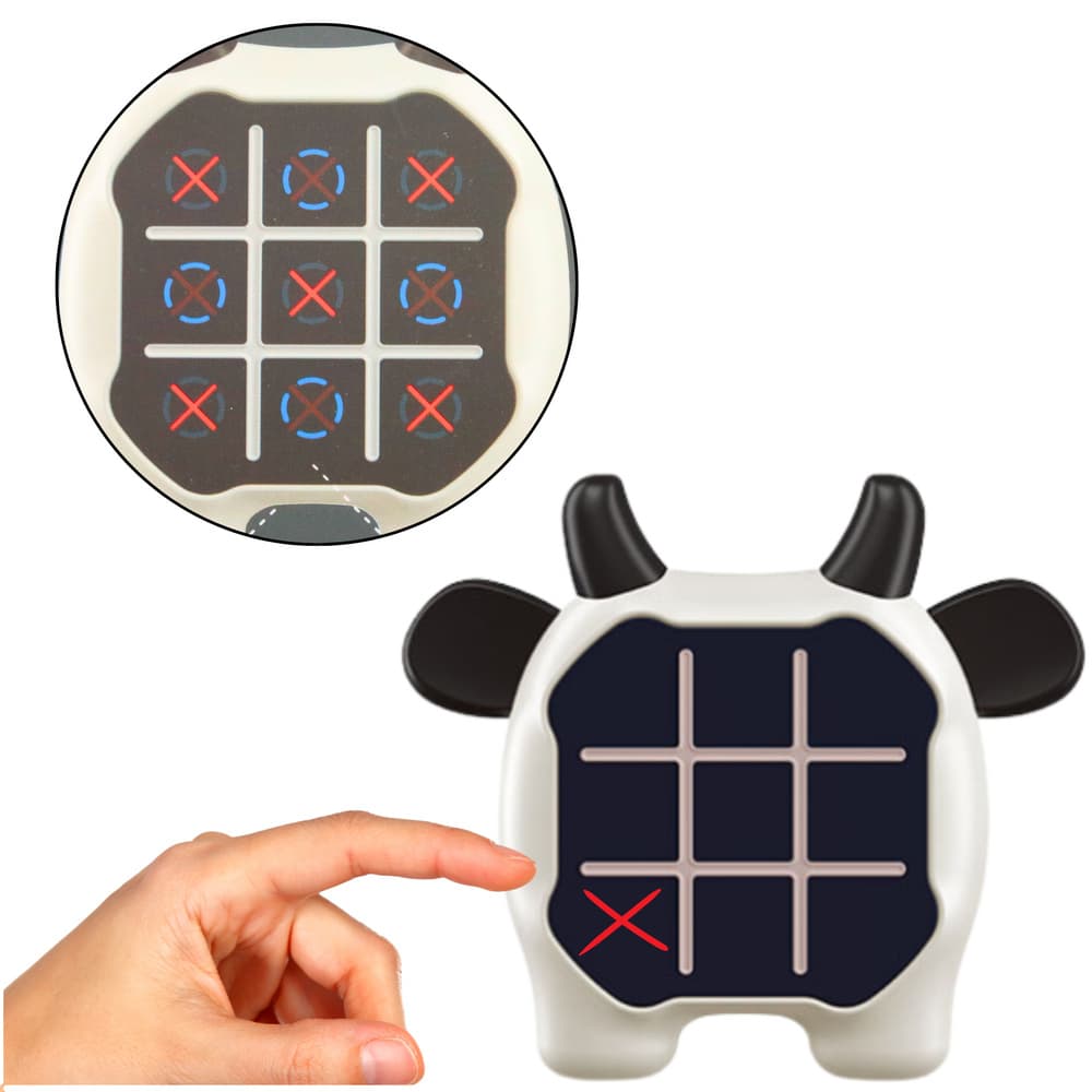 LEAN TOYS Elektronska igra 3v1: Križci in krožci, Memory, Krava 2