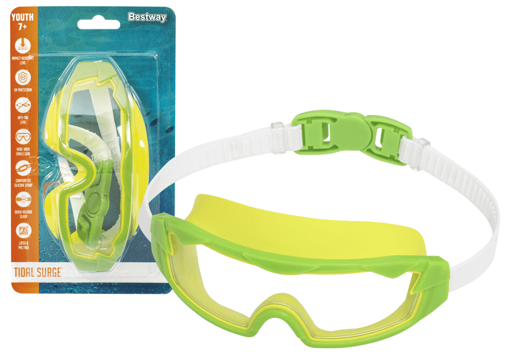 Plavalna očala Bestway 21179, zelena, UV filter, dvojno tesnjenje