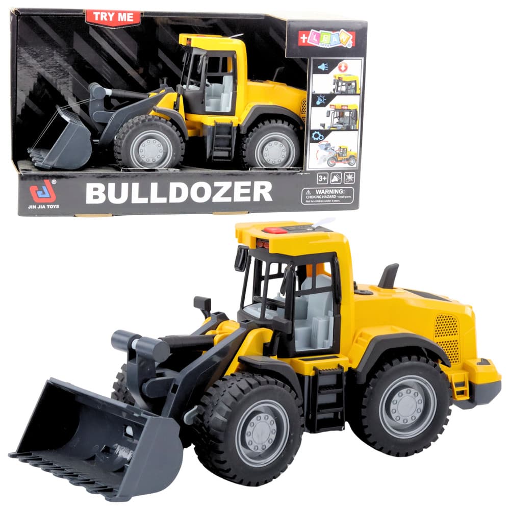 LEAN TOYS Gradbena bager (svetloba, zvok, gibljiva žlica)