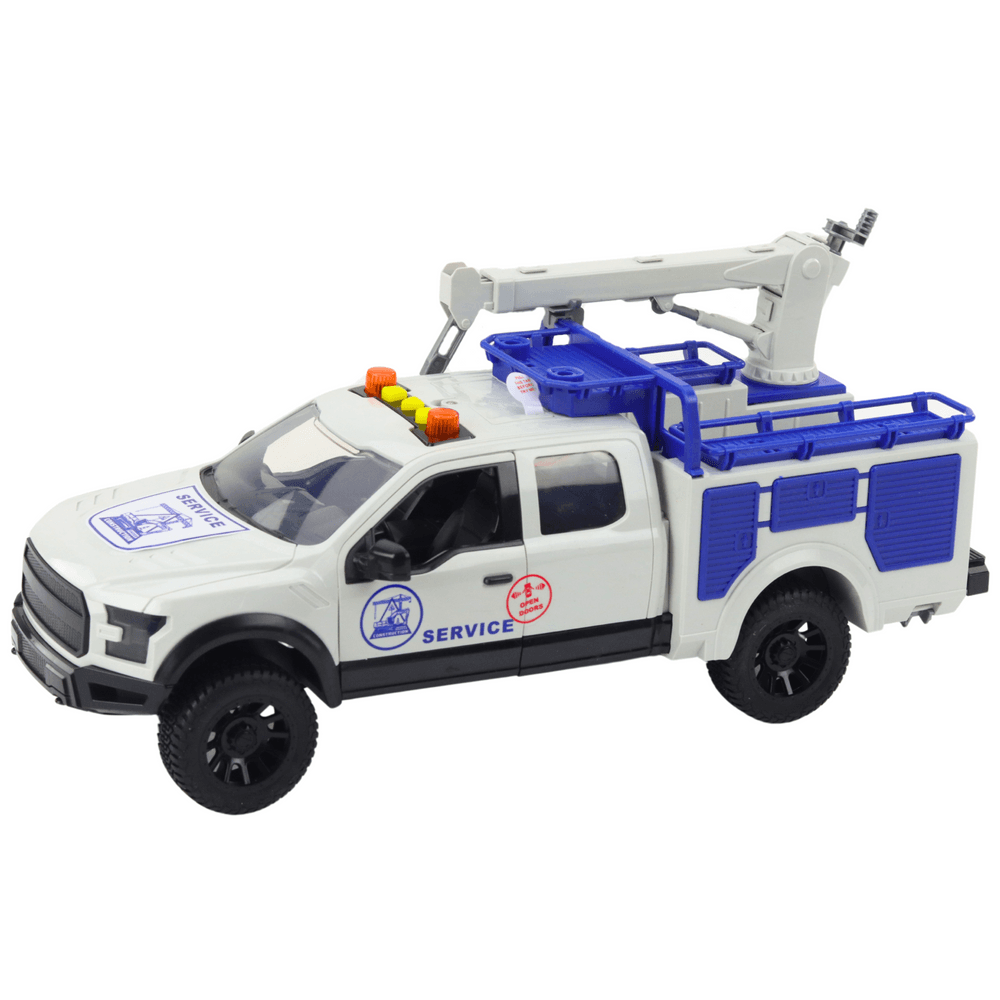 Servisni avto LEAN TOYS z dvigalom, lučmi in zvoki 2