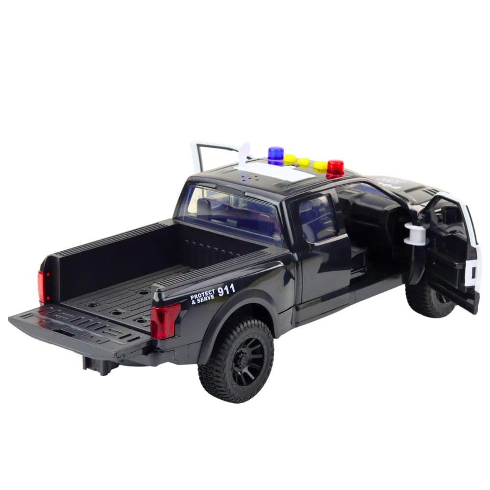 LEAN TOYS Sivi pickup s motorjem (luči, zvoki, 1:12) 3