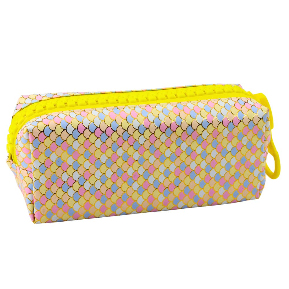 LEAN Šolska pisalna etui, morska deklica, velik pisani zips, 21x8cm 3