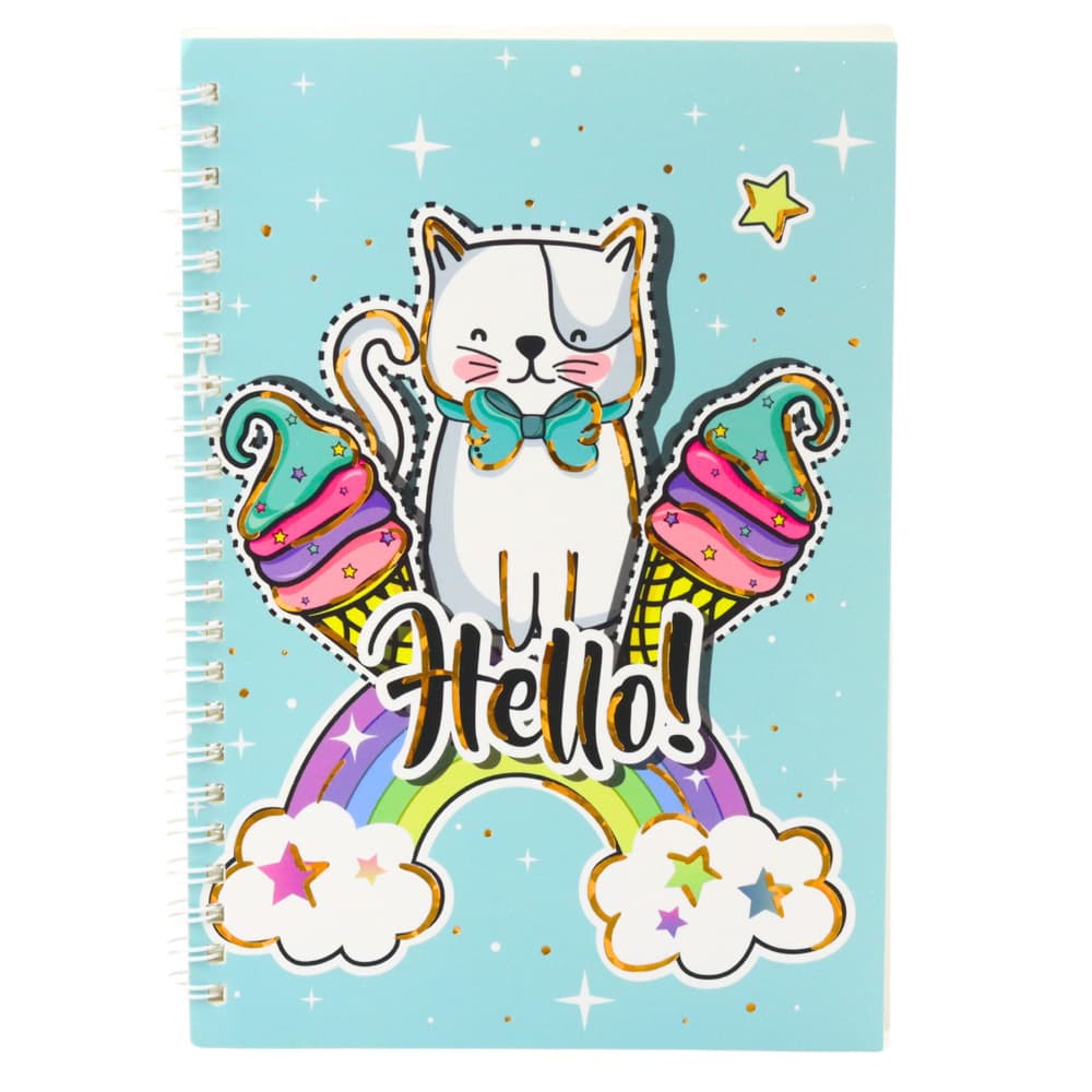 Zvezek Risanke Macka Samorog Lede Tuga Turkiz A5, 60 listov 3