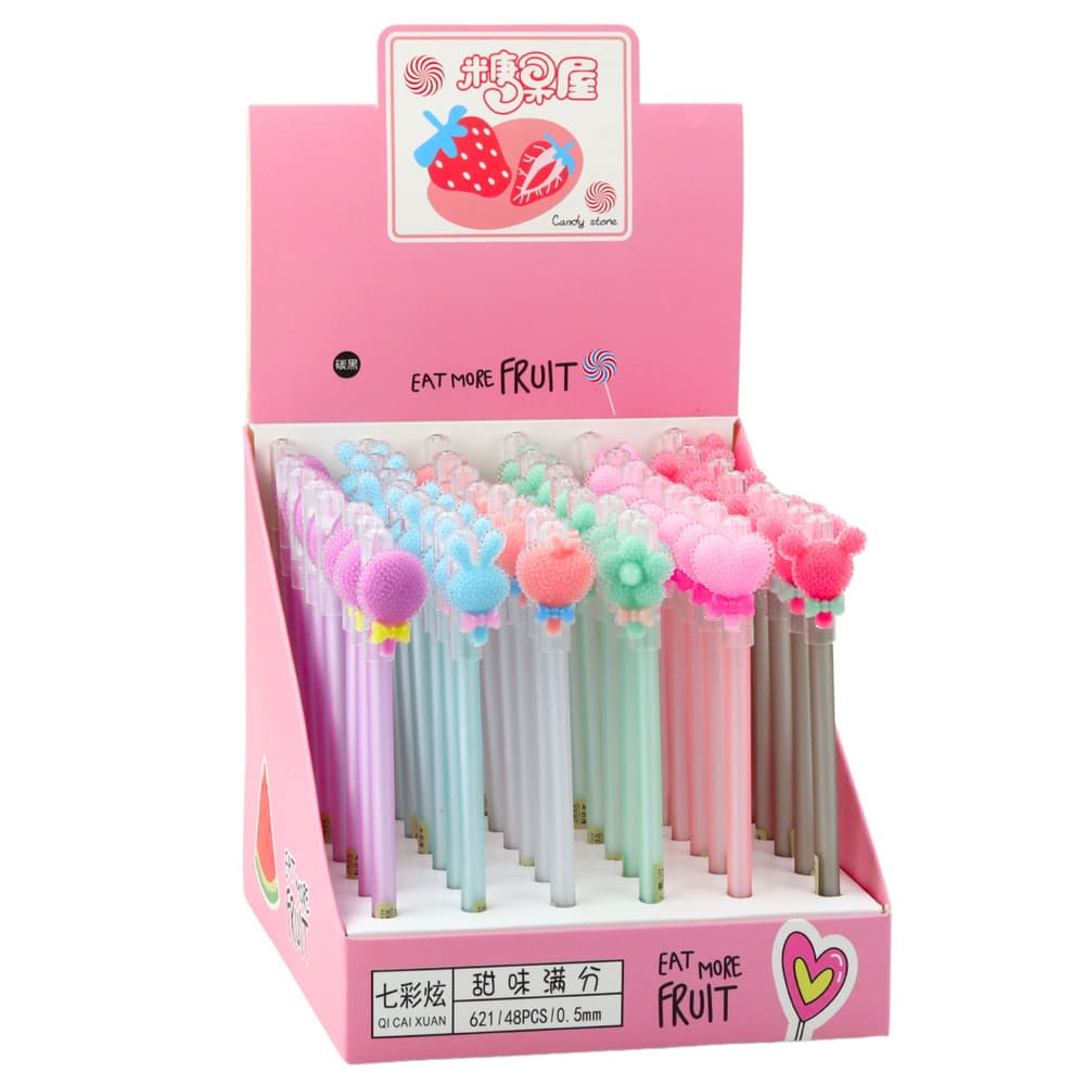 Gel peresa z radirko, 0.5mm, modri, LEAN TOYS 4