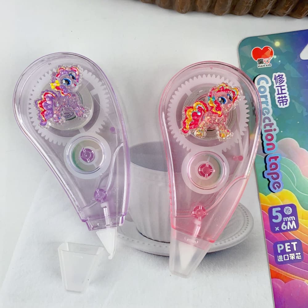 LEAN TOYS korektor z miško (enorožec) - roza/vijolična 3