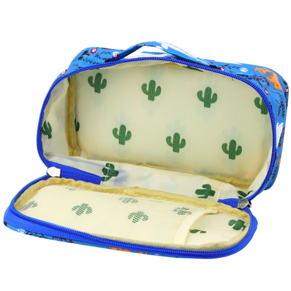 Pernica LEAN,organizator,kozmetična torbica, dodatni žep, modra, 22,5cm 3