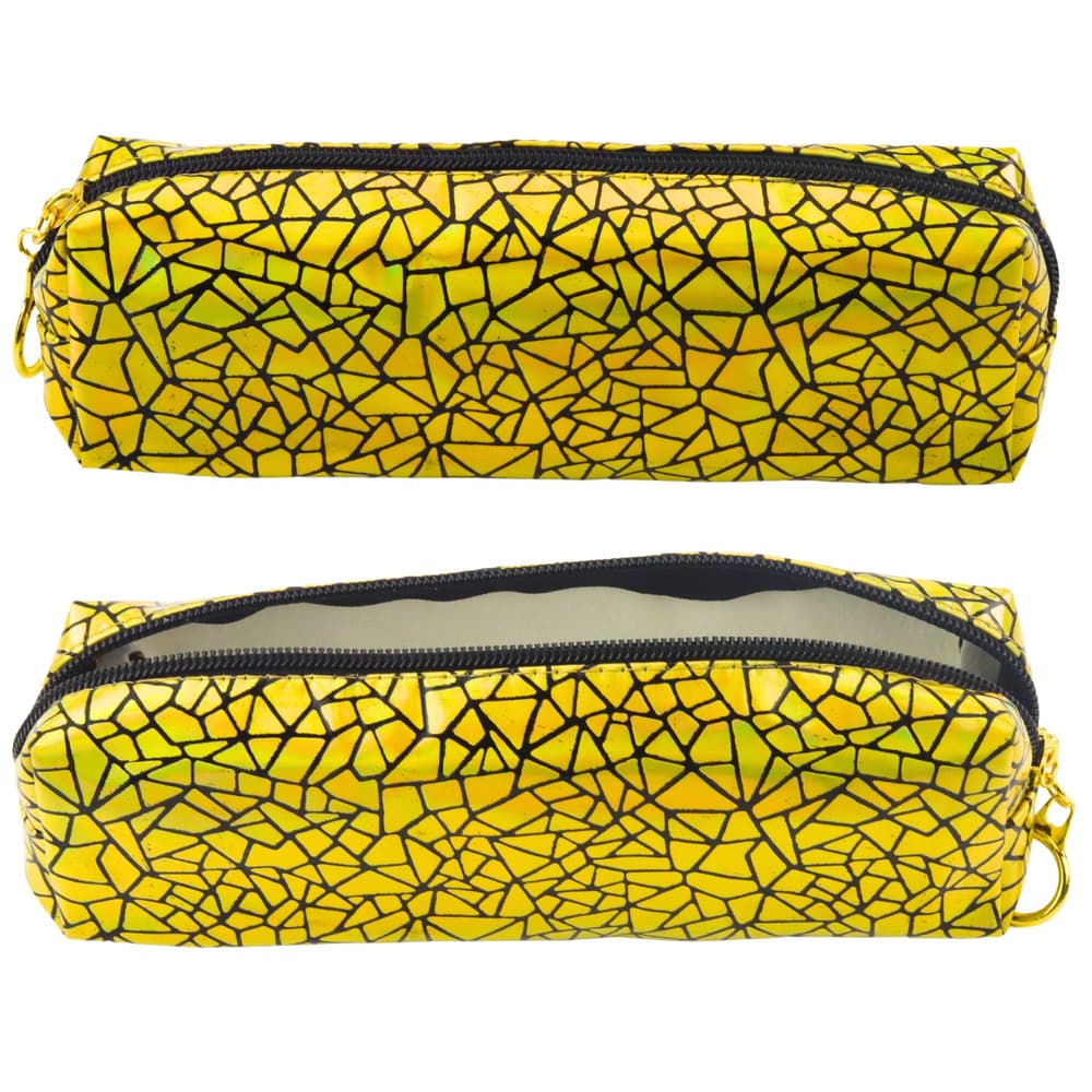 LEAN etui za peresnico/pisalne potrebščine, holografski, zlat, 20x6,5 cm