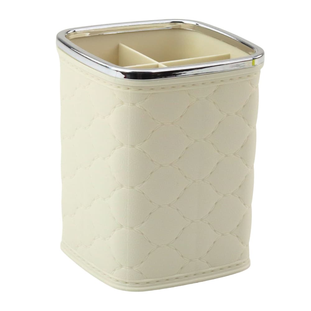 Organizator za čopiče LEAN, 4 predelki, bel - 12 x 9,5 cm 3