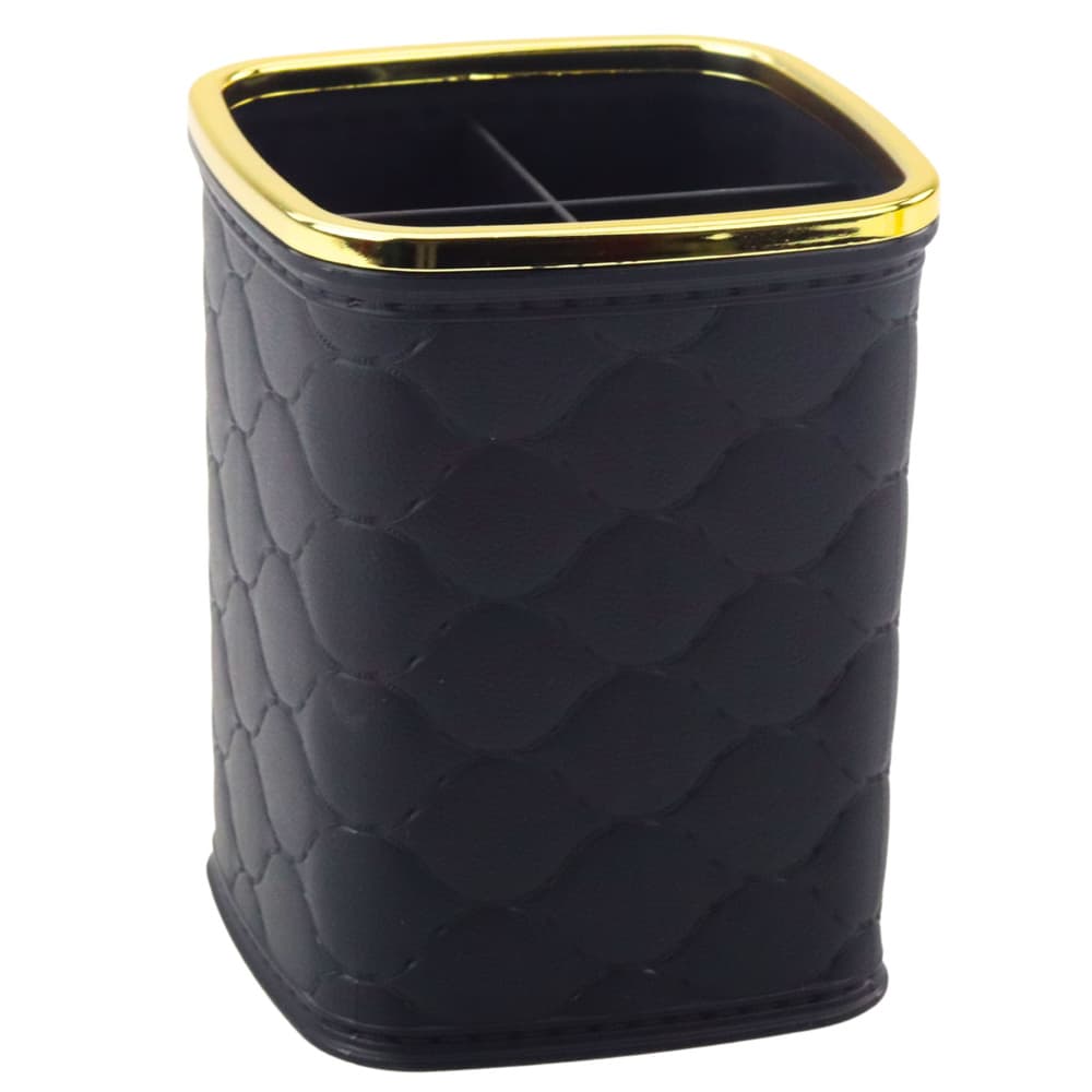 Organizator za čopiče LEAN, 4 predelki, črn - 12 x 9,5 cm 3