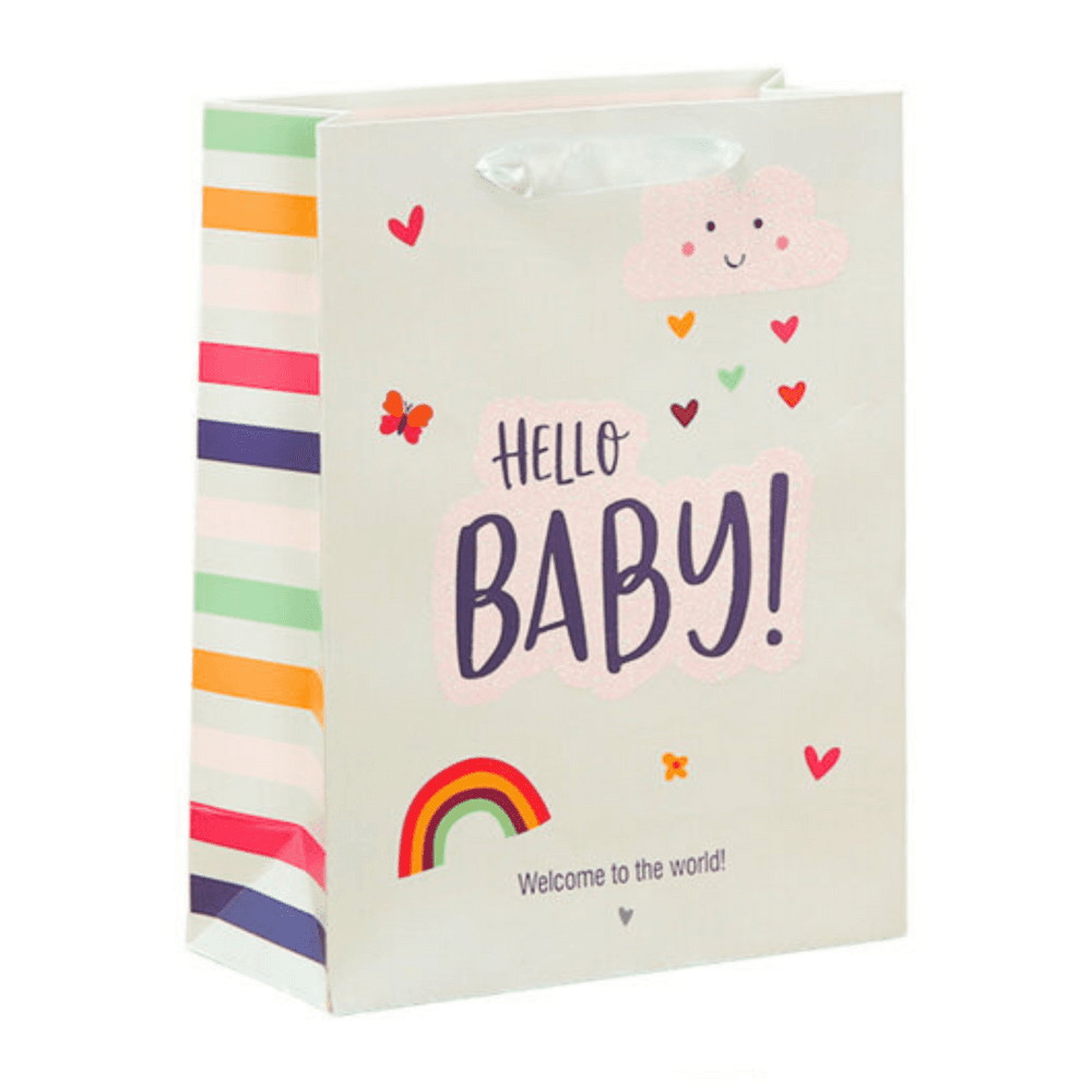 Darilna vrečka za dojenčka Hello Baby Little One, 36x12x10cm 2