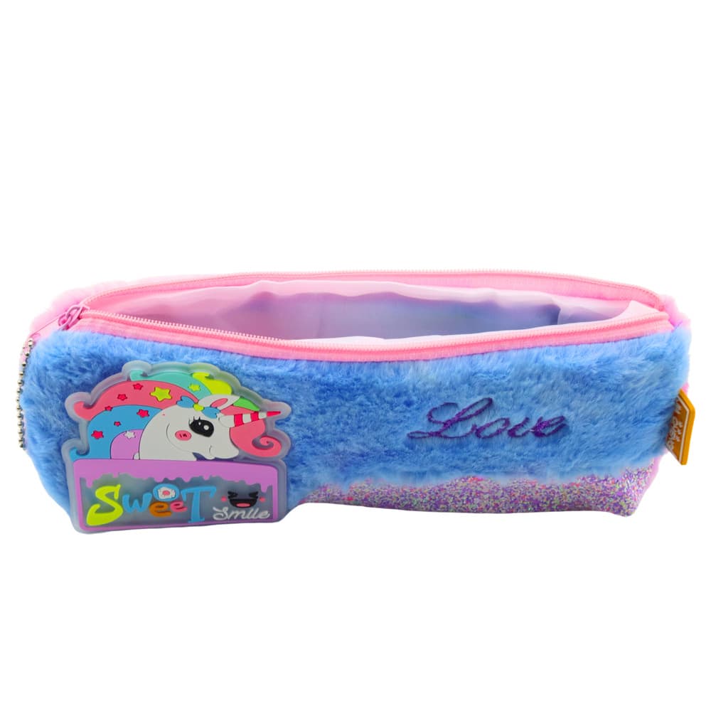 Plush peresnica z enorogom, sijoči elementi, modri enorog 2