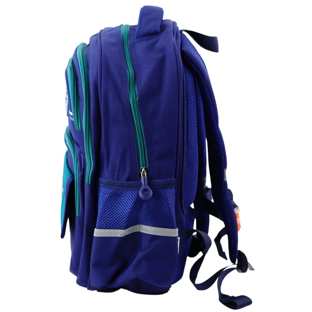 Šolski nahrbtnik LEAN, prsni pas, moder-zelen, 38cm 2