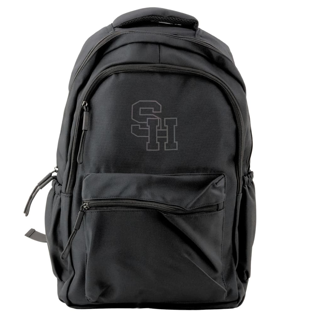 Šolski nahrbtnik z osrednjo pregrado, črn, 38 cm, 20 L