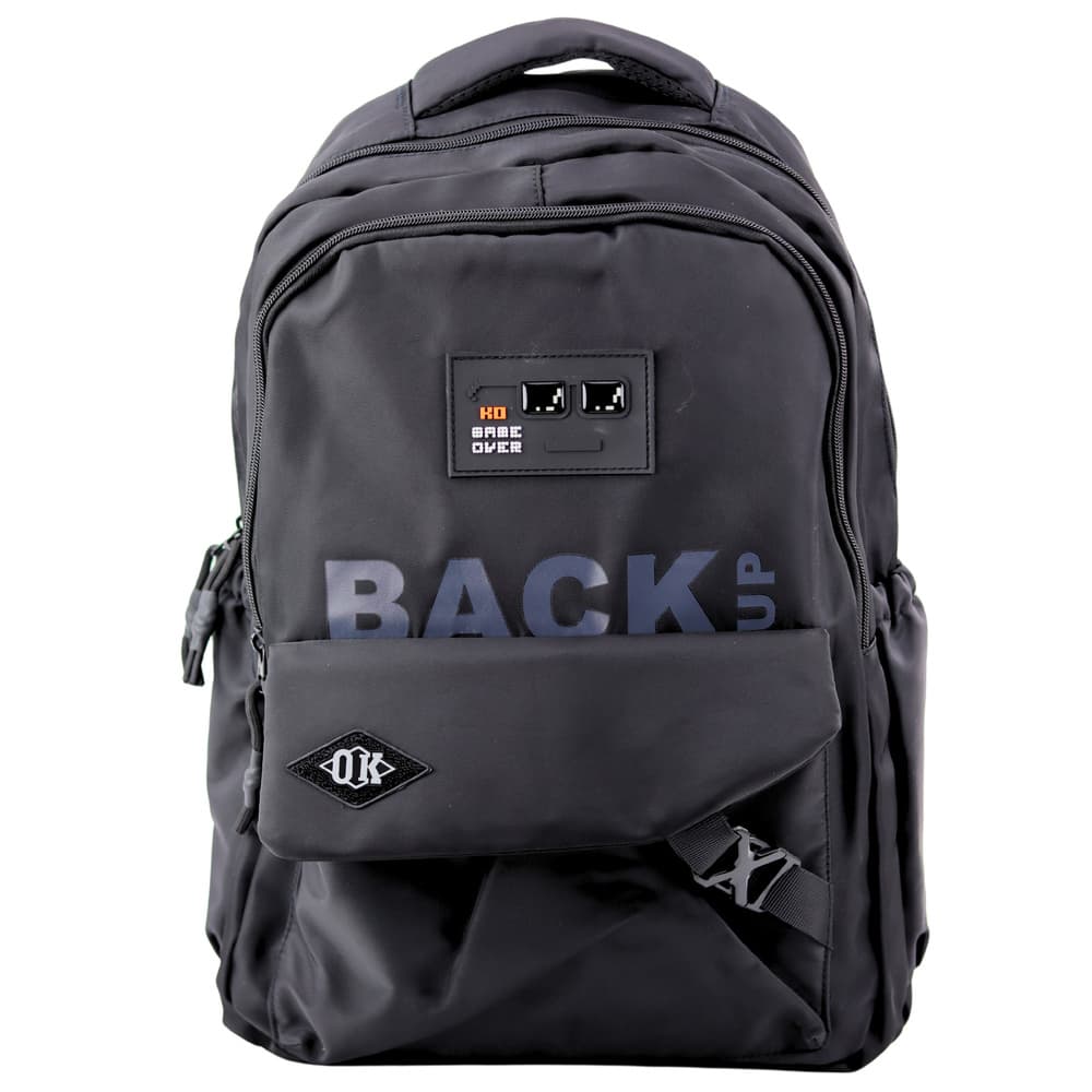 Mestni/šolski nahrbtnik LEAN Back Up, 6 žepov, črn, 23L