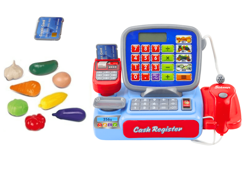 LEAN TOYS Elektronska blagajna s tehtnico in skenerjem 3