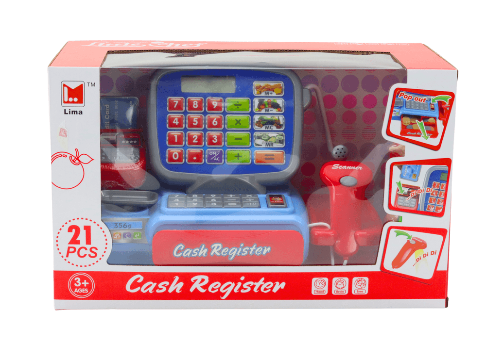 LEAN TOYS Elektronska blagajna s tehtnico in skenerjem 4