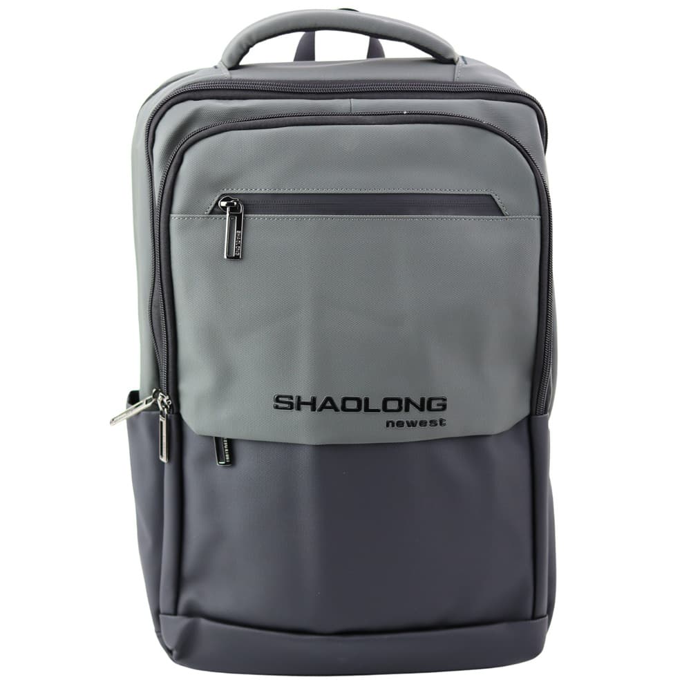 Mestni/poslovni nahrbtnik LEAN z USB, za laptop, črno-siv, 16L