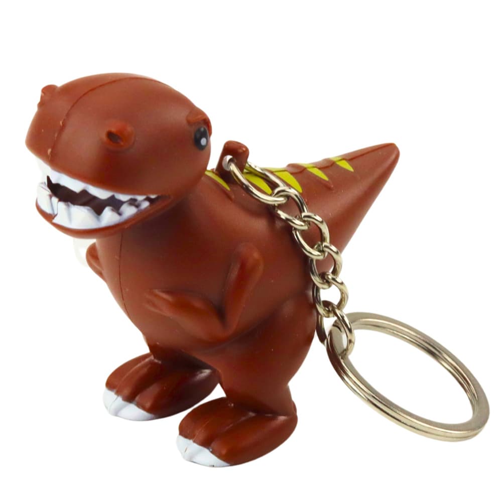 Brelok Dinozaver LED z zvokom, zelena, mini svetilka 2